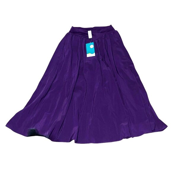 Halara Breezeful Crossover High Waisted 2-in-1 Midi Flare Skirt sz Small Burgund - Picture 6 of 16